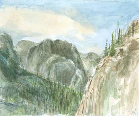 Flat Top Trail - Watercolor And Japanese Paper